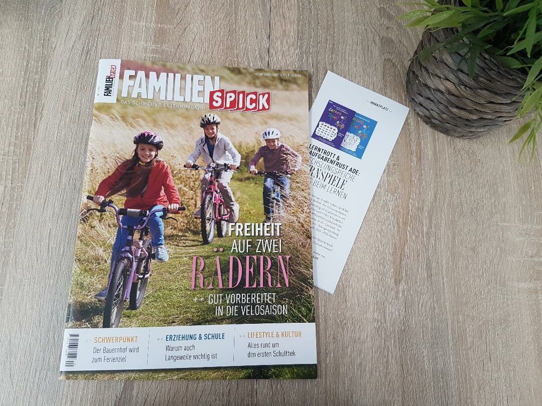 Schweizer Elternmagazin FamilienSpick Informiert über Lernspiele Von LernenMitSpiel&Spaß